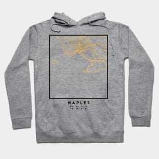 NAPLES ITALY CITY STREET MAP ART Hoodie